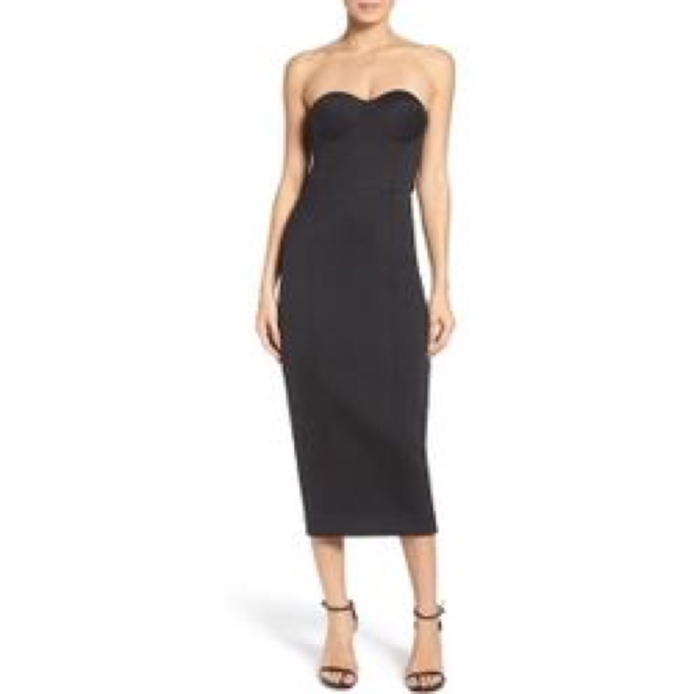 MISHA COLLECTION Gabrielle Black Bustier Dress NWT - Picture 2 of 5